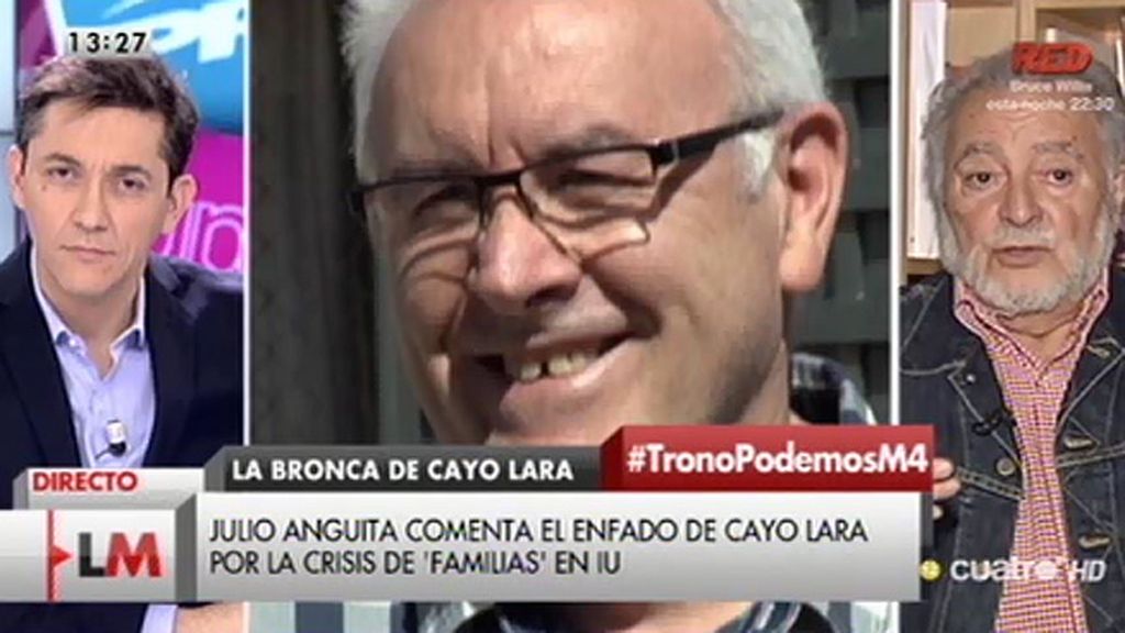 Julio Anguita: "Que una persona grabase a Cayo Lara demuestra que hay mala gente en la política"