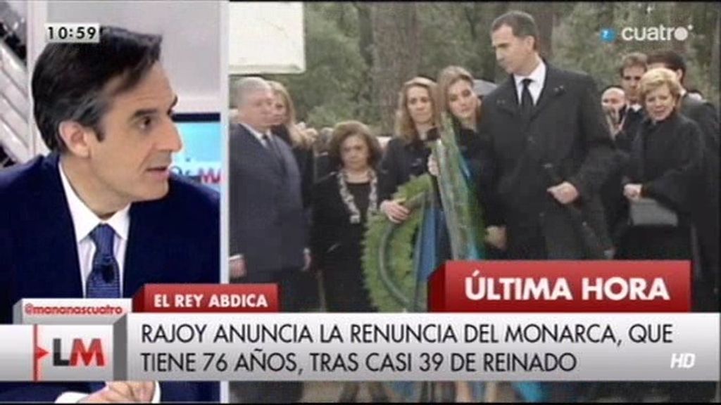 Juan Pedro Valentín: "El Rey tomó la decisión de abdicar en Enero"
