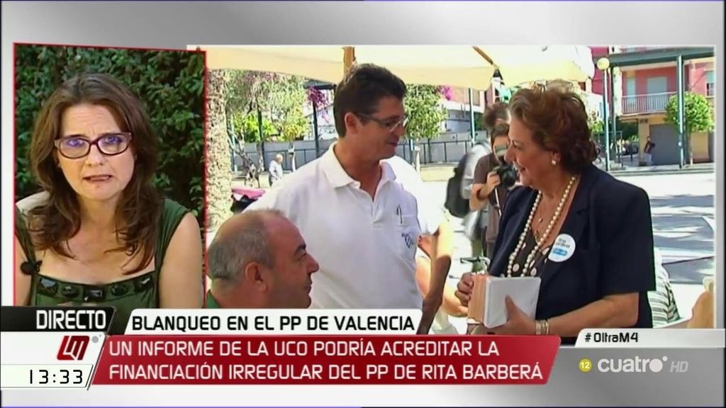 Oltra: "¿Van a borrar a Barberá como borraron a Bárcenas? Al final, Rajoy va a tener que perder mucha memoria"