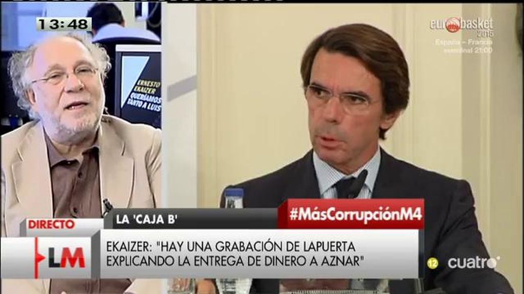 Ekaizer: “Lapuerta cuenta que le entregaba dinero mezclado con informes a Aznar”