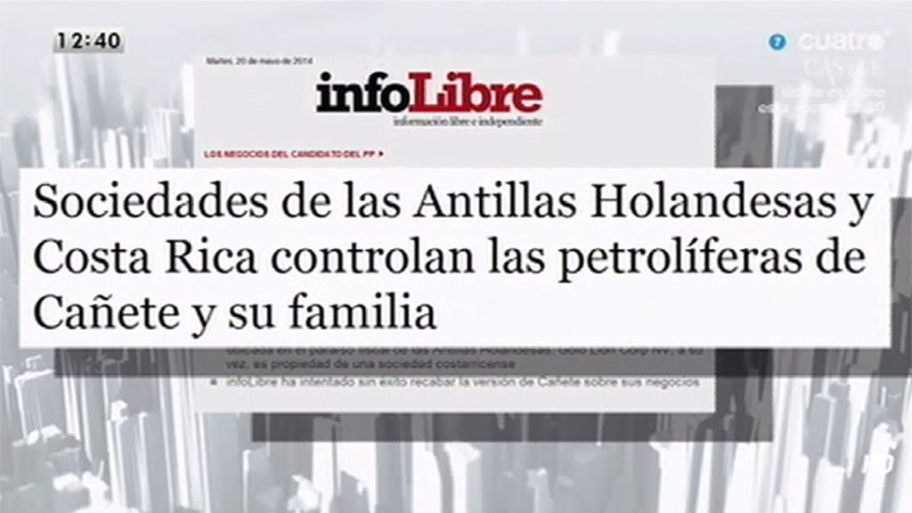 Sociedades de las Antillas Holandesas y Costa Rica controlan las petrolíferas de Cañete y su familia, según Infolibre