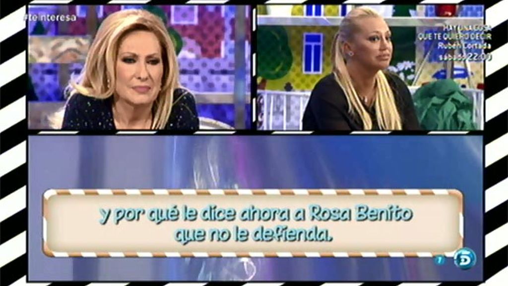 Rosa Benito, a la audiencia: "Yo he venido totalmente nueva, renovada"