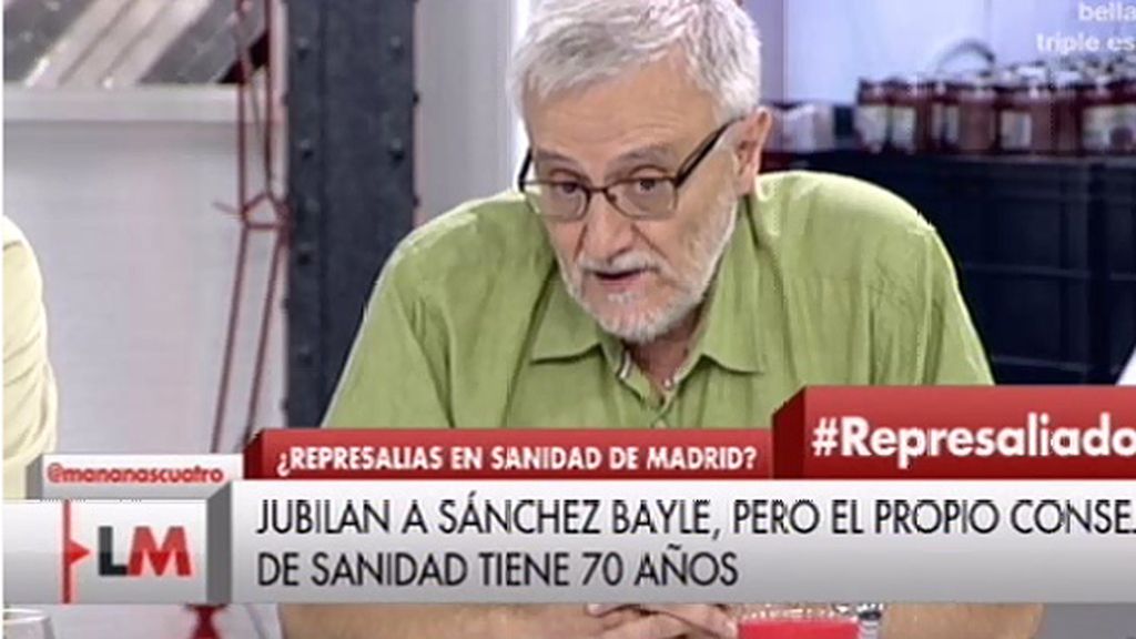Sánchez Bayle: "En mi caso lo que se pretende es represaliar"