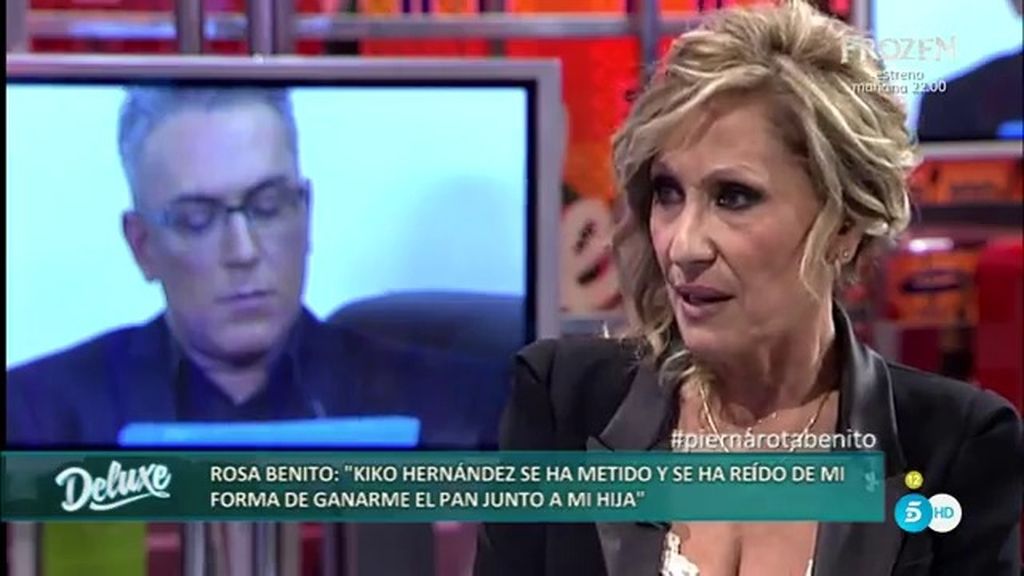 Rosa Benito: "Nunca he sido mala compañera, Kiko Hernández lo ha sido conmigo"