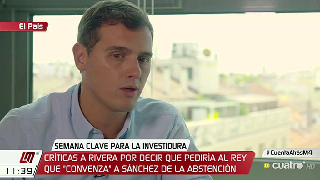 Rivera quiere proponerle a Felipe VI que 'borbonee' para que Rajoy sea presidente