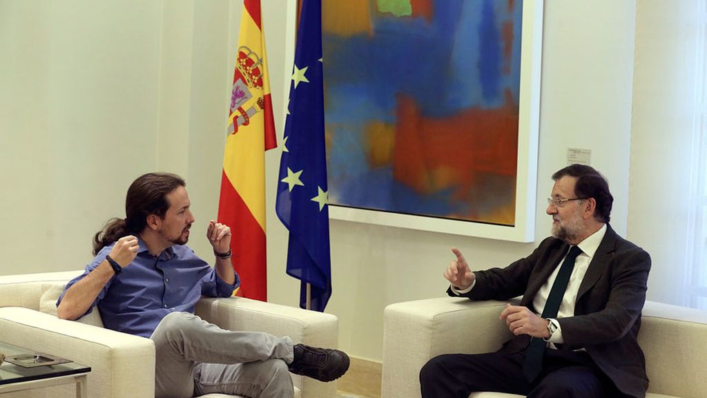 Pablo Iglesias se reúne con Rajoy en La Moncloa
