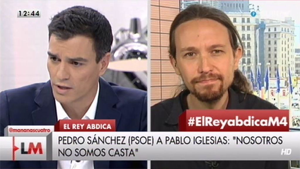 P. Sánchez (PSOE), a P. Iglesias: “No vas a venir a darnos lecciones de democracia”