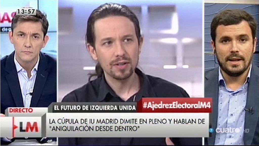 Alberto Garzón, dispuesto a competir en primarias con Pablo Iglesias para "crear una candidatura de unidad popular"