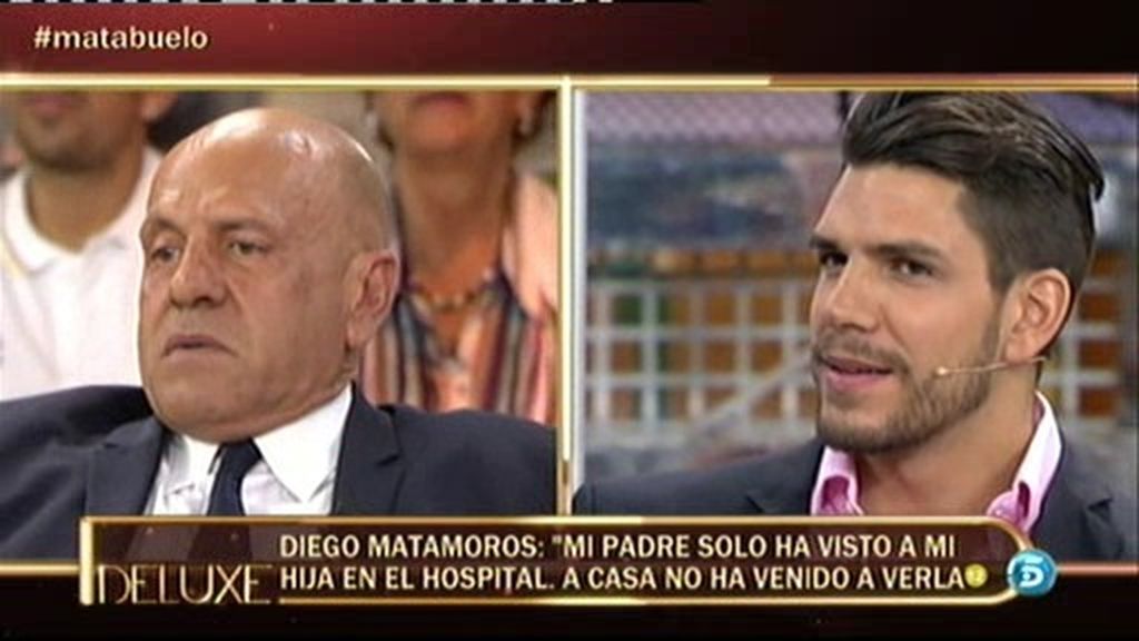 Diego Matamoros: "Me encantaría ver a mi padre ilusionado con mi hija, pero no es así"
