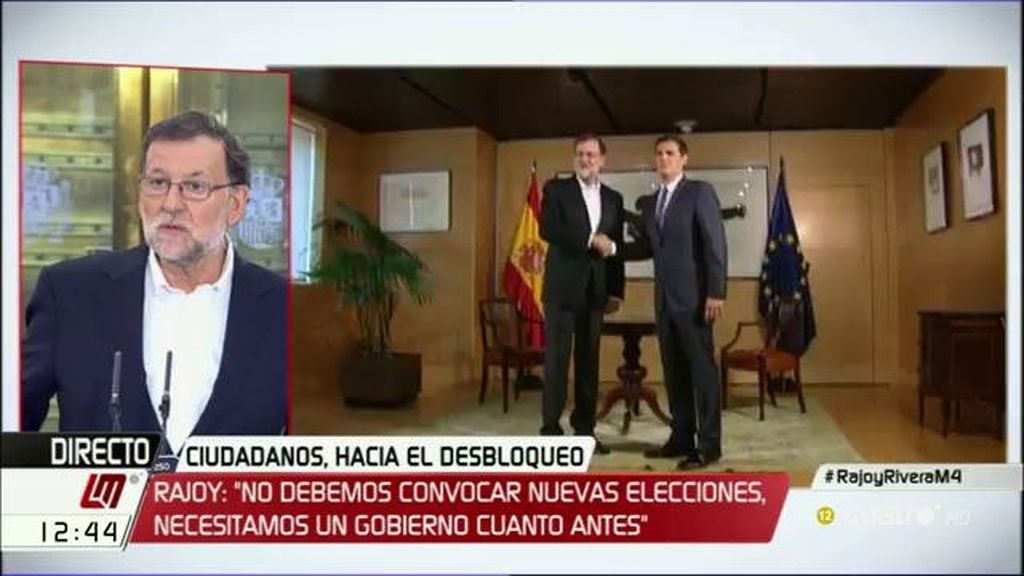 Rajoy, de las condiciones de C's: "Debo someter el documento a la aprobación del comité ejecutivo de mi partido"
