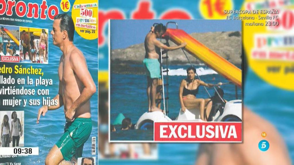 Pedro Sánchez, días de relax en la playa