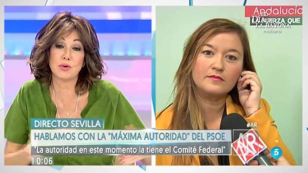 Verónica Pérez se reivindica como 'máxima autoridad' del PSOE: "Necesitamos un congreso con todos sus perejiles"