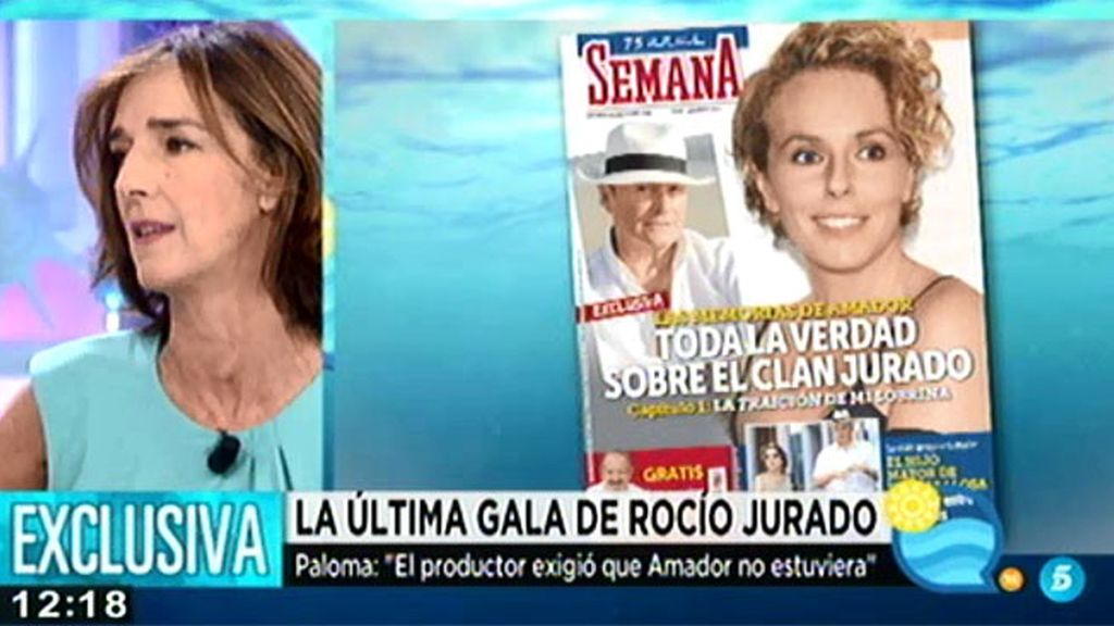 Paloma García Pelayo: "Rocío Jurado llevaba tiempo sabiendo que Amador le engañaba"