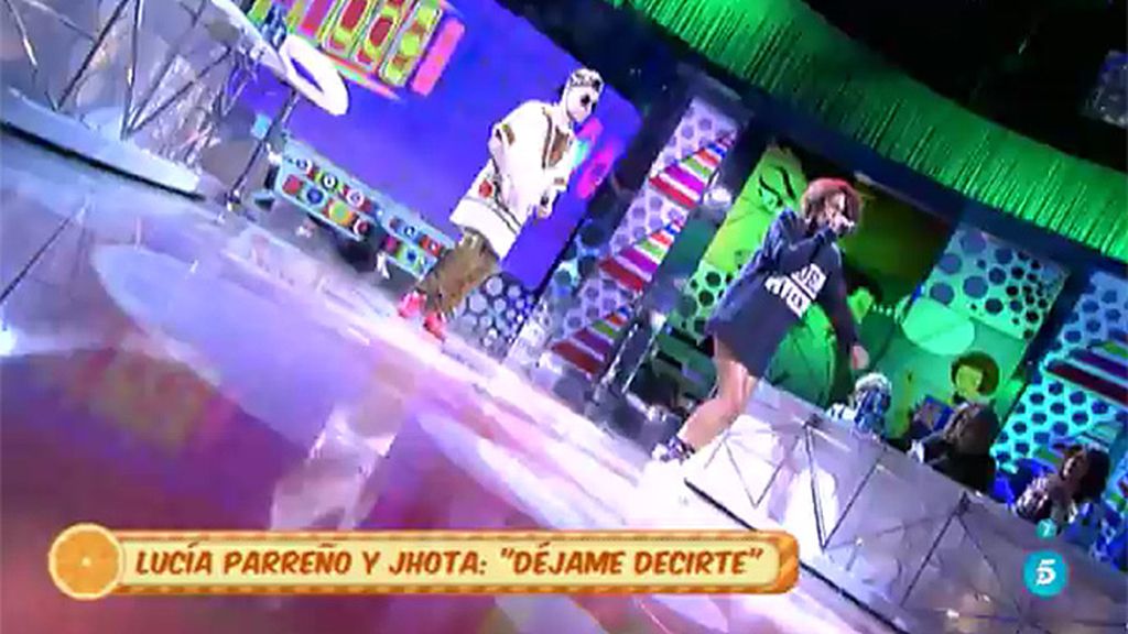 Lucía Parreño y Jhota cantan en ‘Sálvame’ ‘Déjame decirte’