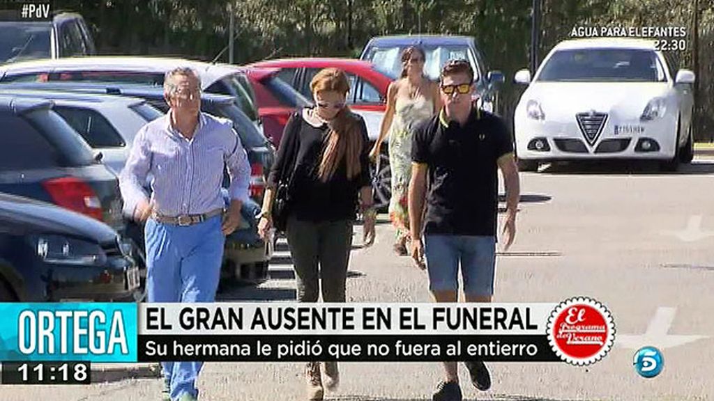 La familia de Ortega Cano despide a Pablo Mora, marido de Conchi