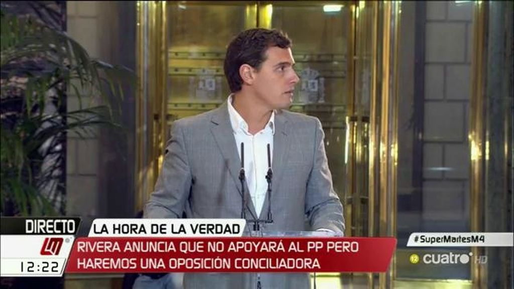 Albert Rivera convocará a la ejecutiva de C’s  para decidir el voto en la investidura