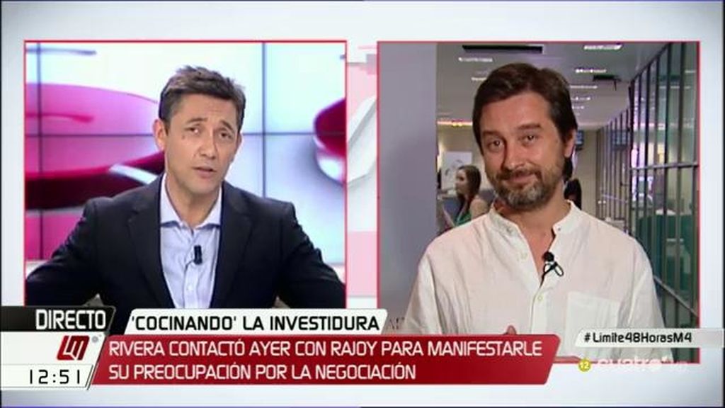 Rafael Mayoral: “Rivera debería decirle a Rajoy: Mariano, la corrupción eres tú”