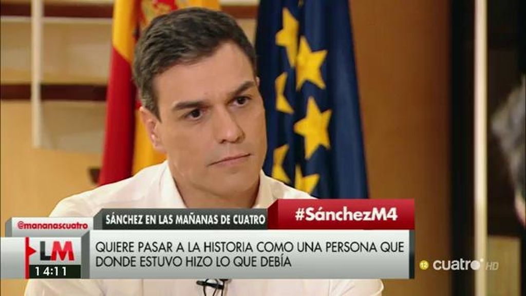 Pedro Sánchez: “Voy a ser presidente del Gobierno y no va a haber elecciones”