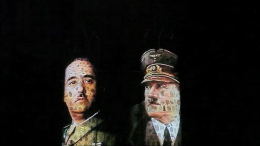 Un vídeo de una exposición que ensalza a Franco y Hitler desata la polémica