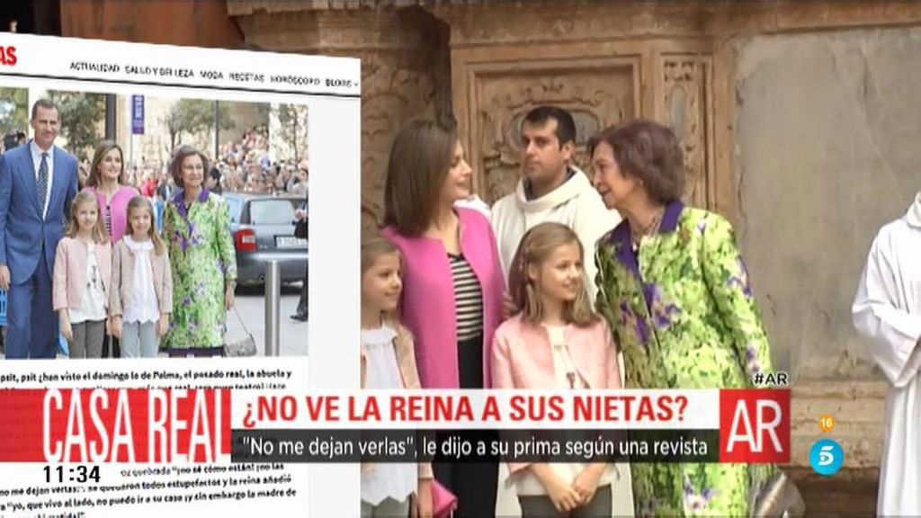 Según 'Lecturas', doña Sofía no puede ver a la princesa de Asturias y su hermana
