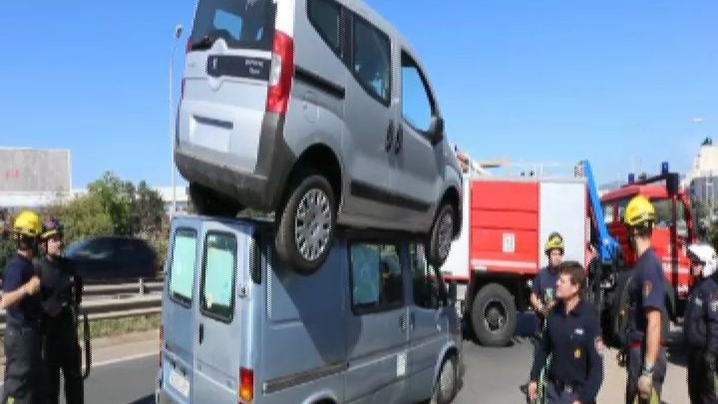 Impresionante accidente en Palma de Mallorca