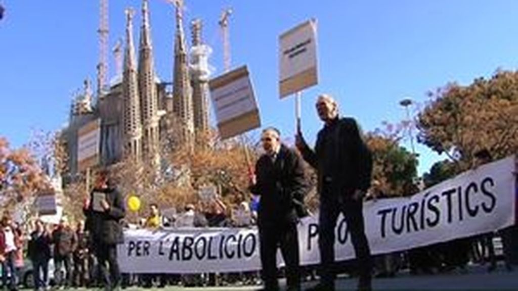 Protesta contra el turismo masivo en Barcelona