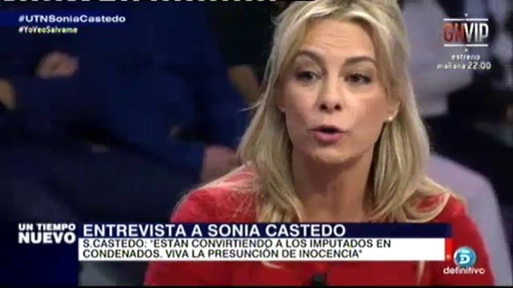 Sonia Castedo: "Imputar a una persona cuesta un recorte de periódico"