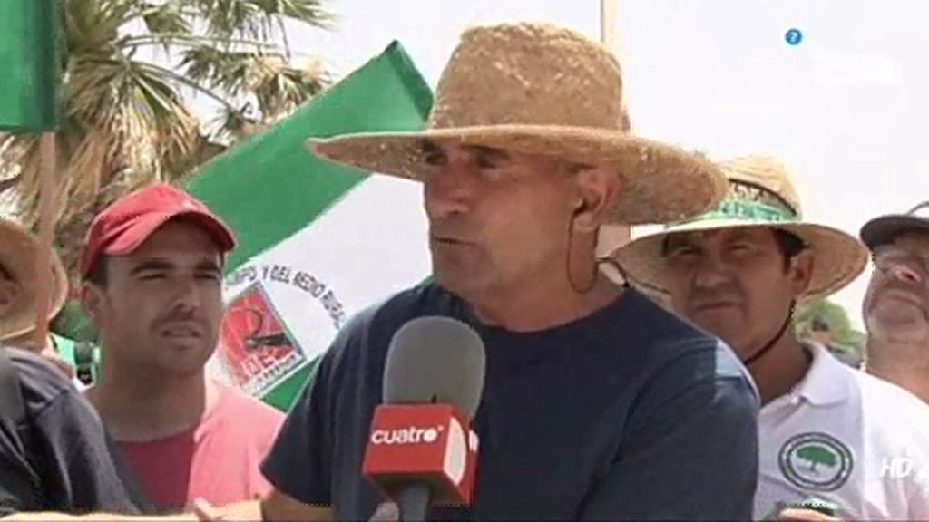 Diego Cañamero y el SAT ocupan la finca militar de ‘Las Turquillas’