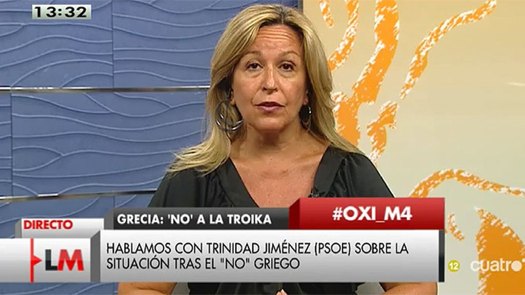 T. Jiménez: “Es fundamental que se retome el diálogo y se llegue a un acuerdo, si no, corre un riesgo Grecia pero también la propia UE”