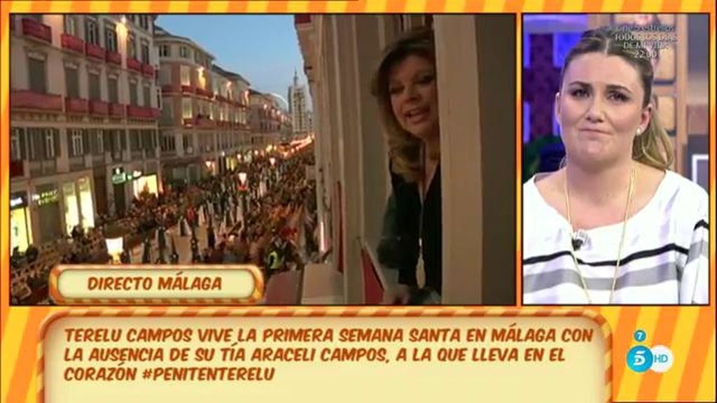 Terelu Campos, desde Málaga: "Es una Semana Santa diferente"
