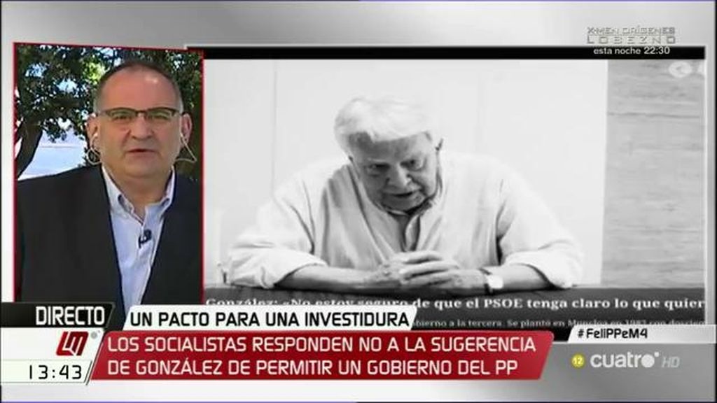 “El PSOE sabe lo que quiere, pero tiene un precio y no sabe si está dispuesto a pagarlo”