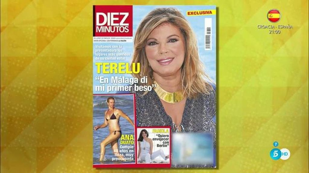 Terelu Campos en 'Diez Minutos': “En Málaga di mi primer beso”