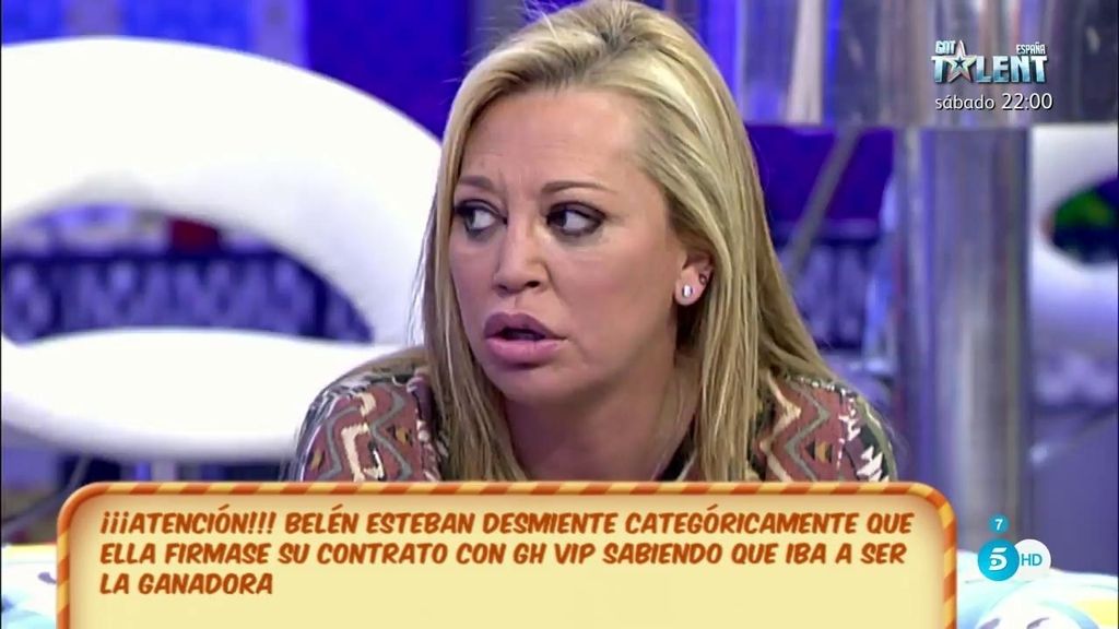 Belén Esteban: “Yo firmé que iba a concursar, no firmé que era la ganadora de ‘GH VIP”