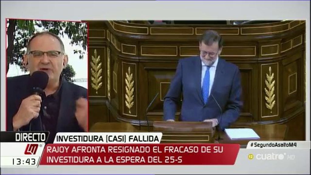 Antón Losada: "Mariano Rajoy está adoptando la técnica del gorrón"