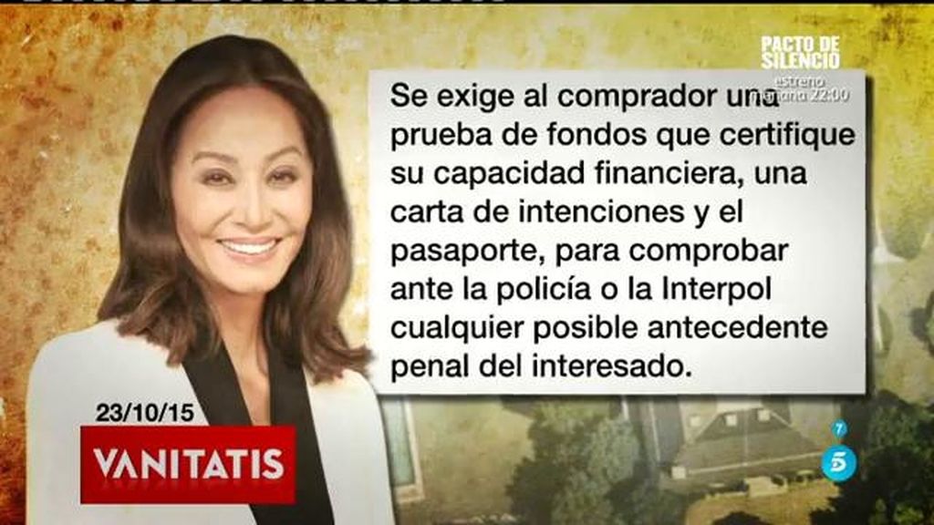 ¿Vende Isabel Preysler su casa?