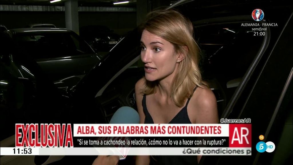 Alba Carrillo: "No podré perdonar a Feliciano porque me siento engañada"