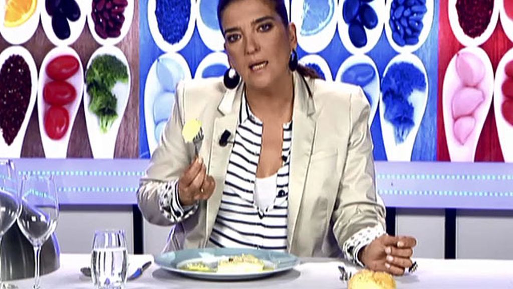 María Jiménez Latorre no entiende qué hacen las patatas con los canelones