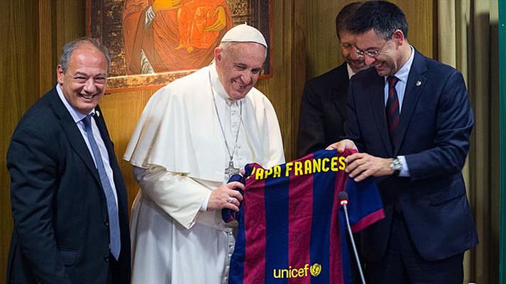El Papa Francisco recibe al presidente del FC Barcelona