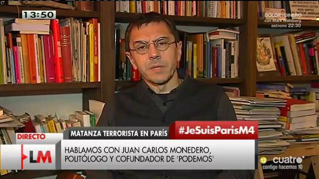 Monedero: "España no puede ser hipócrita. No podemos vender armas a Arabia Saudí y luego decir que hay que solventar el asunto"
