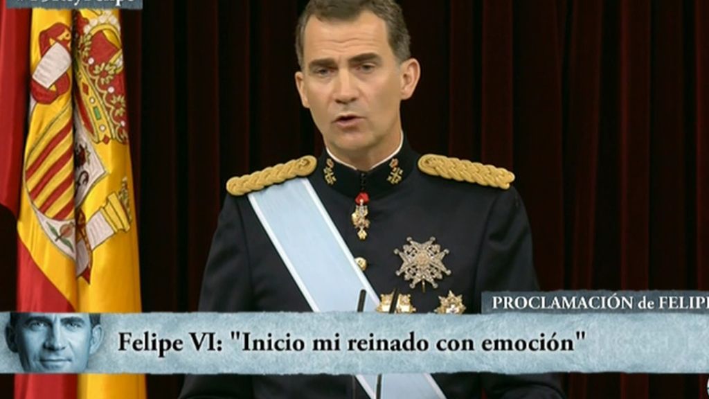 Felipe VI: "Inicio mi reinado con emoción"