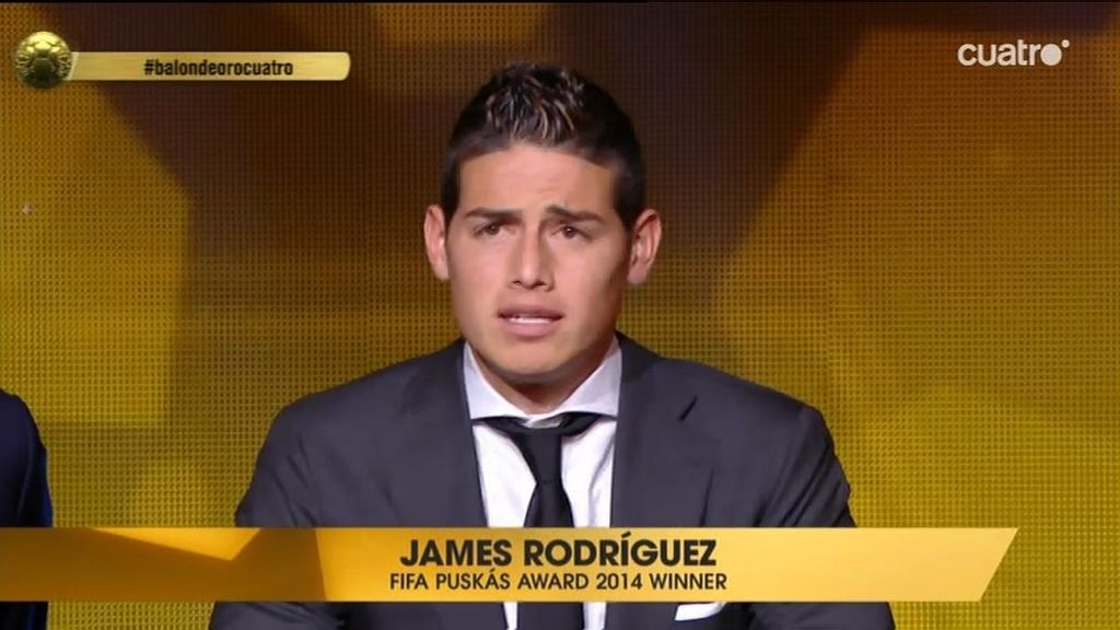 El zapatazo mundialista de James Rodríguez gana el Premio Puskas al mejor gol de 2014