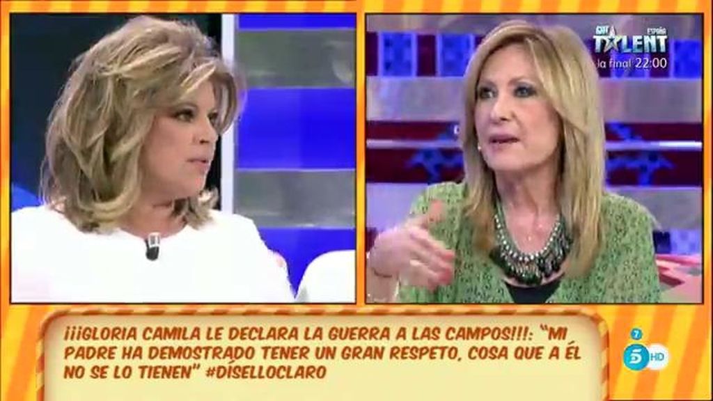 Rosa Benito: “Me choca que Teresa Campos haga un corte de manga a Ortega Cano”