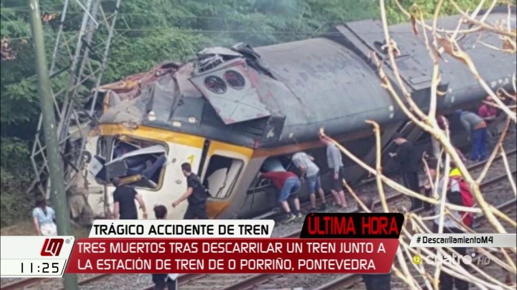 Cuatro muertos y decenas de heridos en un accidente de tren en O Porriño