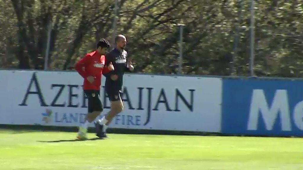 Diego Costa se entrena en solitario