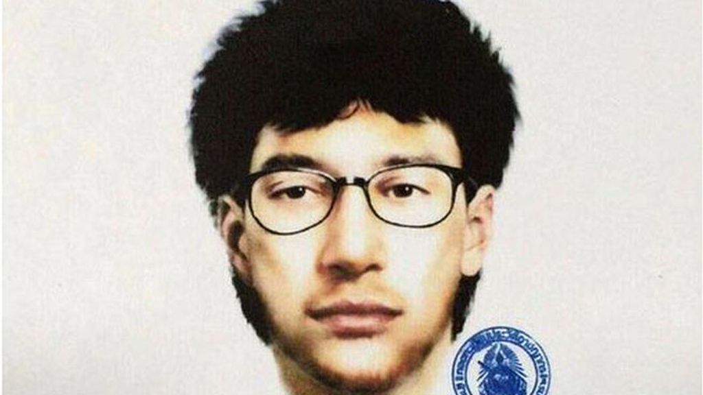 Se difunde el retrato robot del supuesto autor del atentado en Bangkok, Tailandia