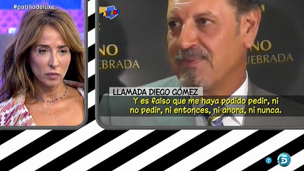 Diego Gómez: "Es falso que Isabel Pantoja me haya pedido dinero, ni ahora ni nunca"