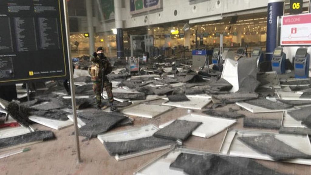 Mueren 14 personas en los ataques terroristas en el aeropuerto de Bruselas