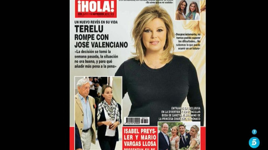Terelu Campos, portada de '¡Hola!' tras su ruptura con José Valenciano