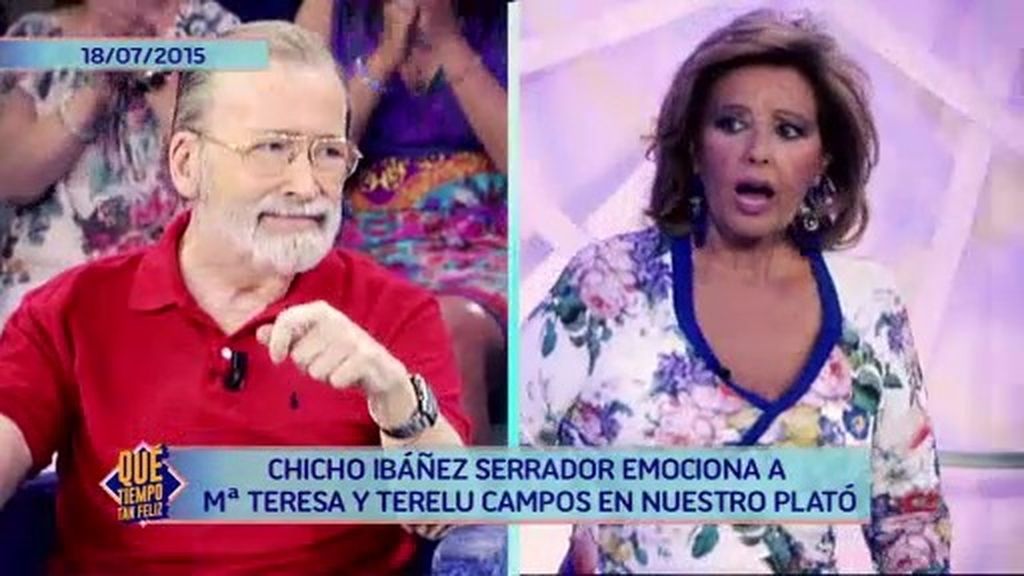 ¡El momentazo más emotivo! Chicho Ibañez visitó el plató y Mª Teresa se emocionó