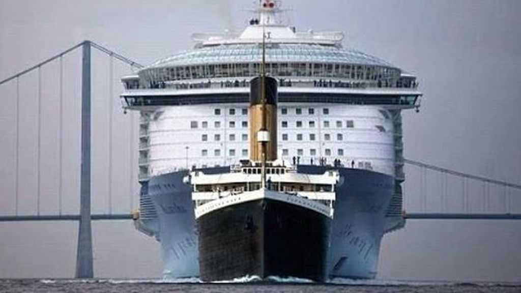 El crucero que se 'come' al Titanic